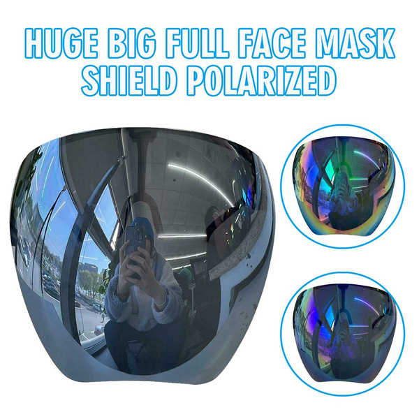 Oversized Huge Big Mask Shield Full Face Polarized Large Mirror Sunglasses…