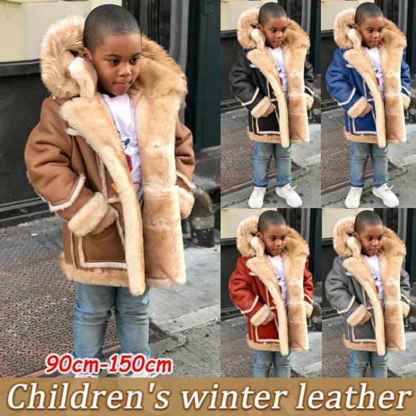 Baby boy shearling coat sale