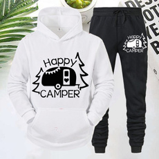 fashion clothes, happycampersweatshirt, Fleece, hooded