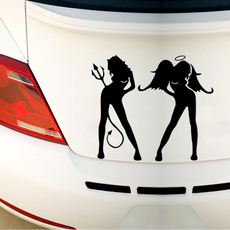 Car Sticker, devilsticker, girlstickersdecal, Angel