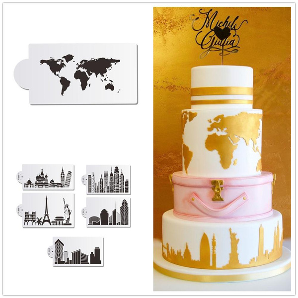 Wedding Cake Decoration Cake Stencil Fondant Molds Large Size