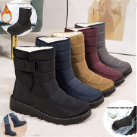 Women Men Winter Shoes Snow Boots Cotton Inside Keep Warm Waterproof ...