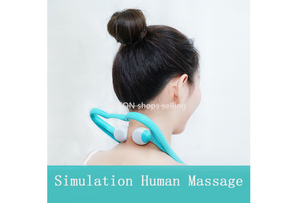Plastic Pressure Point Therapy Neck Massageador Massagem Relieve Hand Roller  Neck Massager for Neck Shoulder Trigger Point