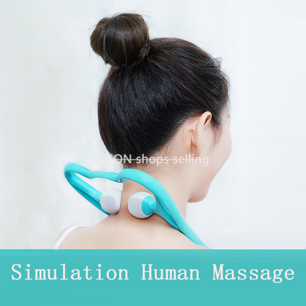 Plastic Pressure Point Therapy Neck Massageador Massagem Relieve Hand Roller  Neck Massager for Neck Shoulder Trigger Point