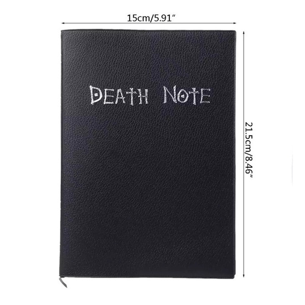 A5 Anime Death Note Notebook Set Leather Journal Feather Pen 