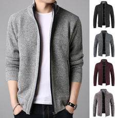 Fashion, sweater coat, zipperjacket, slim