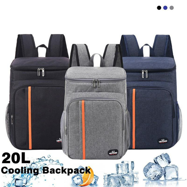 20L Insulated Waterproof Cooling Backpack Ice Cooler Camping Rucksack Bag 