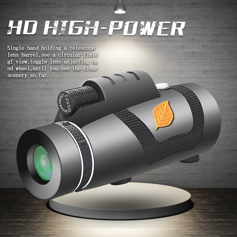 Upgraded ultra-long-distance 1200M/8000M monocular low light visible high power telescope night vision monocular outdoor walking photo portable telescope