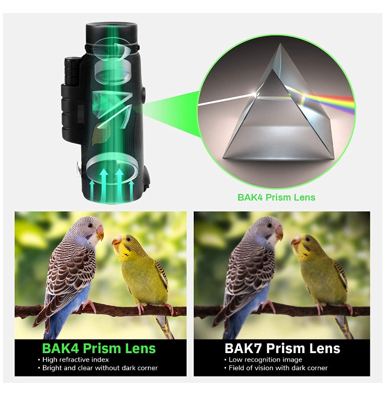 Upgraded ultra-long-distance 1200M/8000M monocular low light visible high power telescope night vision monocular outdoor walking photo portable telescope