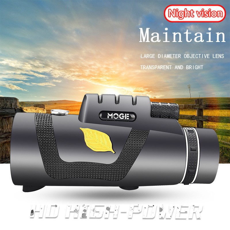 Upgraded ultra-long-distance 1200M/8000M monocular low light visible high power telescope night vision monocular outdoor walking photo portable telescope