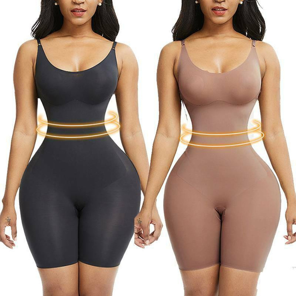 Women Tummy Control Bodysuit Shapewear Thigh Slim Butt Lifter Body Shaper  Shorts 
