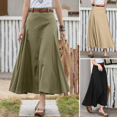 skirtforwomen, long skirt, Plus Size, looseskirt