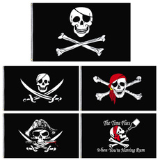 decoration, pirateflag, skull, hangingbanner