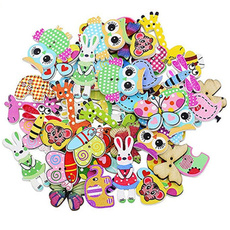 sewingbutton, multiusage, Sewing, cartoonwoodenbutton