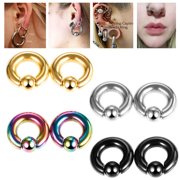 16g Crystal cube cartilage earring, helix conch ear stud,316l surgical steel,  Sold as piece - Hi Unni