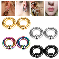 helixcartilage, Steel, stainless steel earrings, septumring