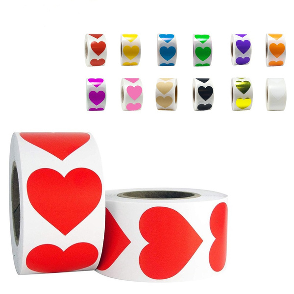 50pcs HeartShaped Love Sticker Seal Labels Scrapbook for gift