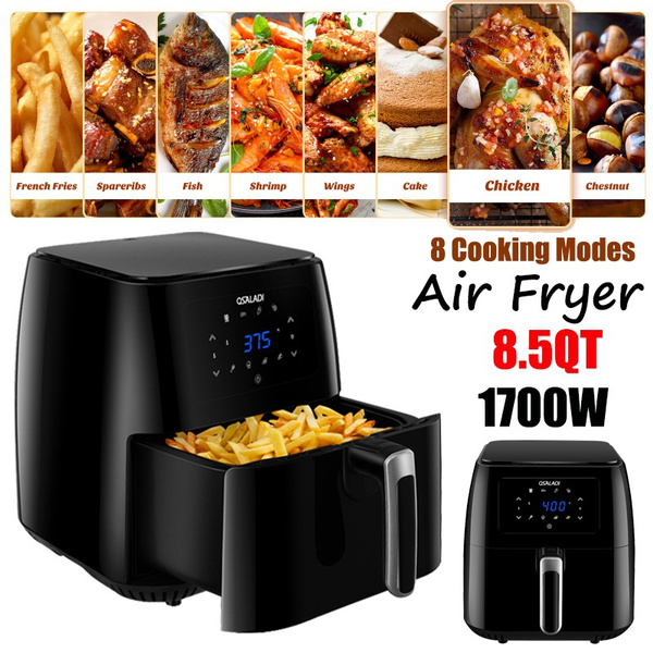 1700W Air Fryer Multi-cooker 8.5QT Large Air Fryer Electric Oilless Cooker  with Digital Display and 0-400℉ Temperature Range (US Plug)