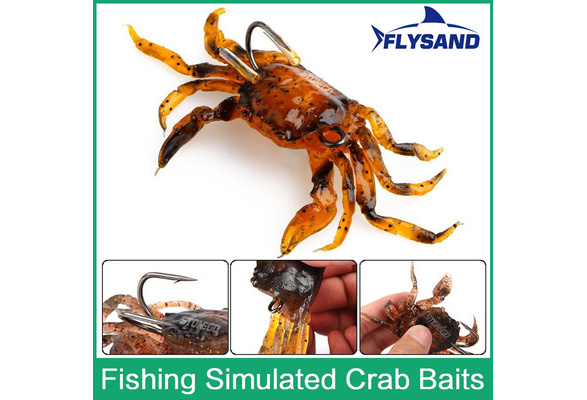 Crab Bait for Fishing  Simulation Crab Soft Bait with Pointed