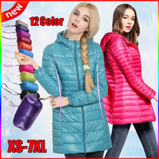 women winter clothes, Plus Size, Winter, hoodedjacket