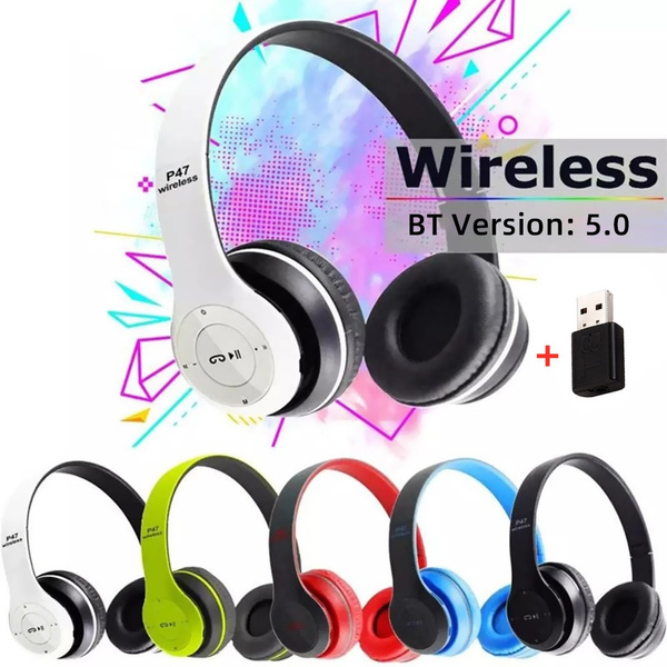 Neu kopfhörer Stereo On Ear Kabellos Kopfhörer Bluetooth 5.0 Für TV PC Phone MP3 