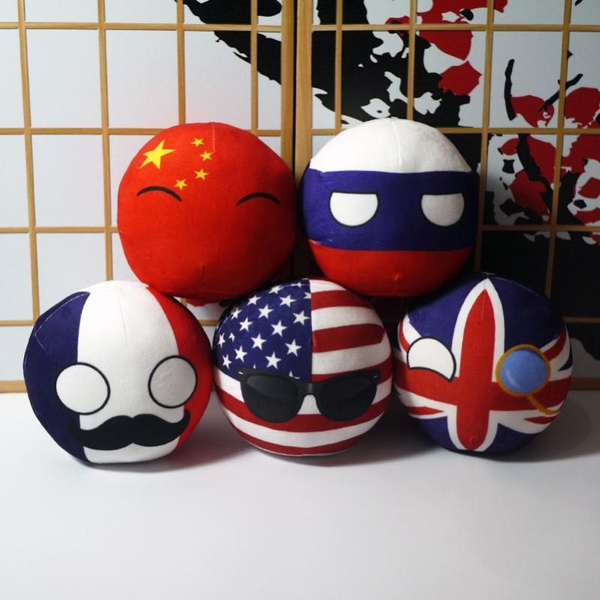10cm Cute Countryball Polandball Plush Stuffed Dolls Anime Short