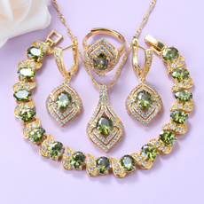 goldcolorjewelryset, Bridal Jewelry Set, goldwomenfashionjewelryset, Pulsera