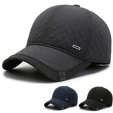 Baseball Hat, Warm Hat, plaid, winter cap