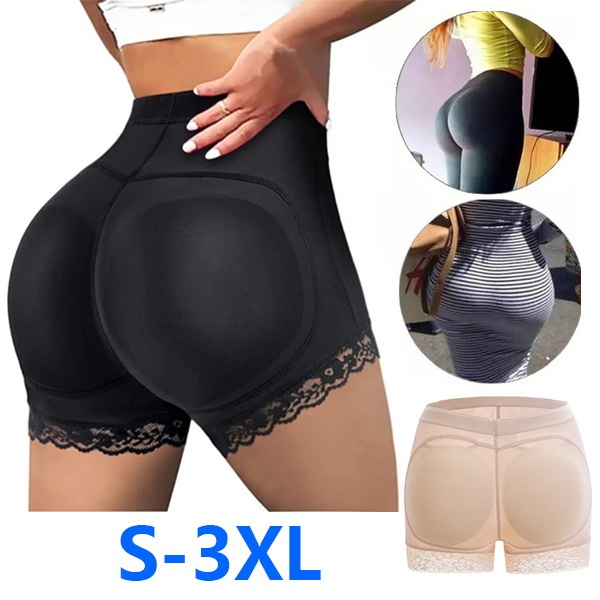 Women Body Shaper Padded Butt Lifter Panty Butt Hip Enhancer Fake Hip  Shapwear Briefs Push Up Panties Plus Size Booty Shorts