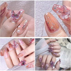 butterfly, nail decoration, DIAMOND, art