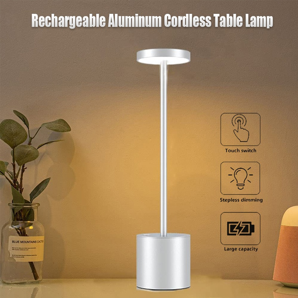 Portable Rechargeable Aluminum Cordless, Cordless Floor Lamp Rechargeable Uk
