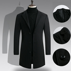 casual coat, woolen, men coat, Fashion