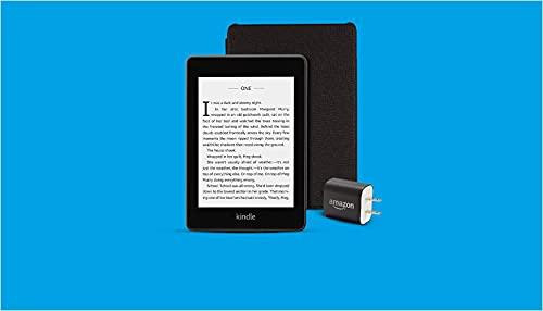Wifi Ad-Supported and Power Adapter Kindle Paperwhite Essentials Bundle including Kindle Paperwhite Leather Cover 