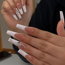 acrylic nails, nail tips, Beauty, frenchnail