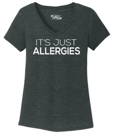 just, allergy, it, V-neck