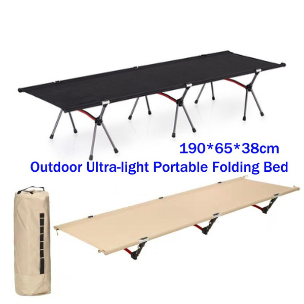 Outdoor Ultralight Portable Folding Bed Camp Cot Siesta Bed Office