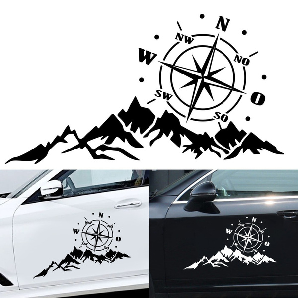 Car Sticker Auto Tree Mountain SUV Off-road RV Camper Car-Styling ...