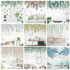 PVC wall stickers, decoration, Plants, Fashion