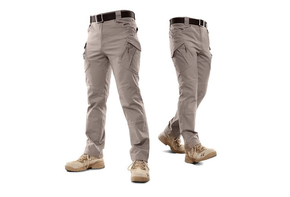 Men Tactical Pants Cargo Outdoor Camping Multiple Pocket Elasticity Casual  Pant Military Urban Commuter Trouser Plus Size