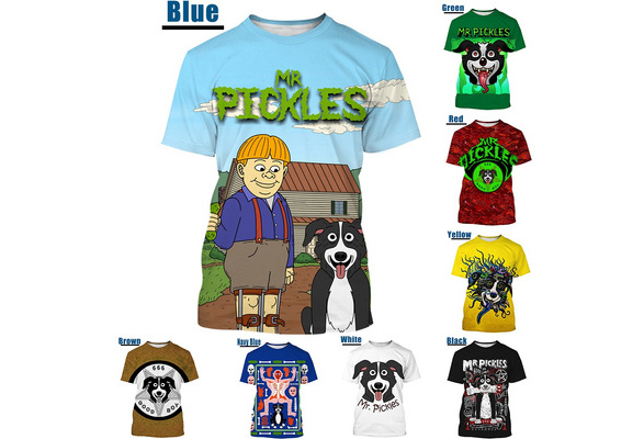 Mr Pickles Dog Unisex Casual Women Men T Shirt 3D Print Short Sleeve Tee Tops