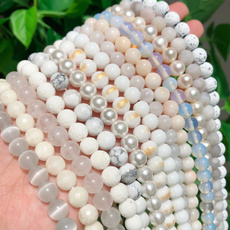 whitestonebead, Beaded Bracelets, loosewaistbead, Jewelry