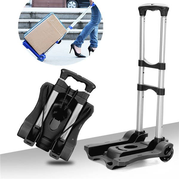 Portable Aluminium Cart Folding Dolly Push Truck Hand Collapsible ...