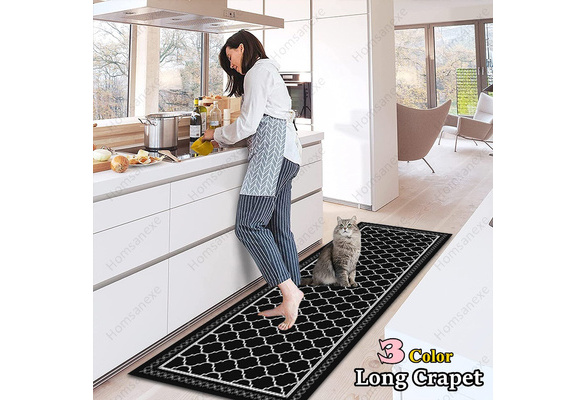 Marble Kitchen Mat EMMTEEY Cushioned Anti Fatigue 2 Pieces Set Mats for  Kitchen Floor Non Slip Waterproof PVC Memory Foam Mat for Laundry Office  Sink