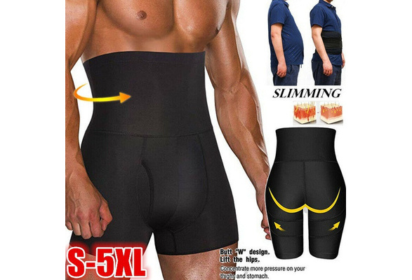 Men's Body Shaper Tummy Control Slimming Shape wear Shorts High Waist  Abdomen Fitness Waist Stable Protector Tummy Corset Stomach Body Shapers  Seamless Boxer