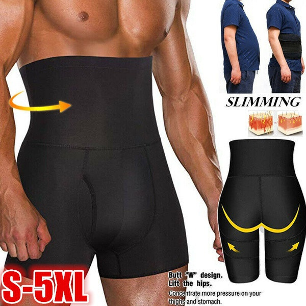 Men's Body Shaper Tummy Control Slimming Shape wear Shorts High Waist  Abdomen Fitness Waist Stable Protector Tummy Corset Stomach Body Shapers  Seamless Boxer