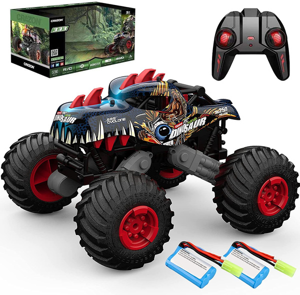 1:16 Dinosaur RC Cars Monster Trucks for Boys Remote Control Car for ...