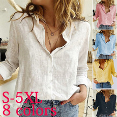 blouse, Cotton, Plus Size, Tops & Blouses