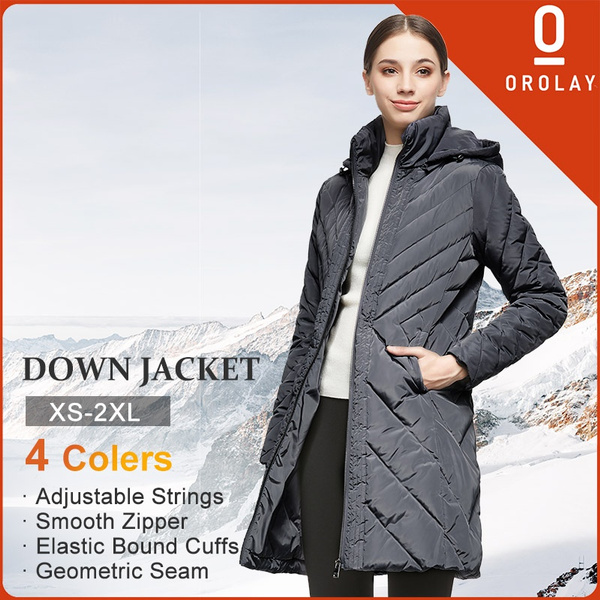 Orolay Brand Women's Down Jacket Winter Removable Hooded Coat Wish