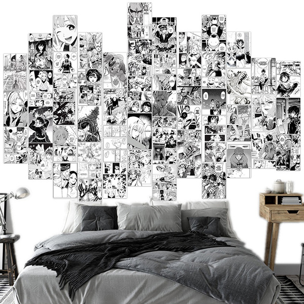 20/50Pcs Anime Manga Panel Aesthetic Picture for Wall Collage Print Room  Decorations for Boys Wall Art Prints for Bedroom Decor