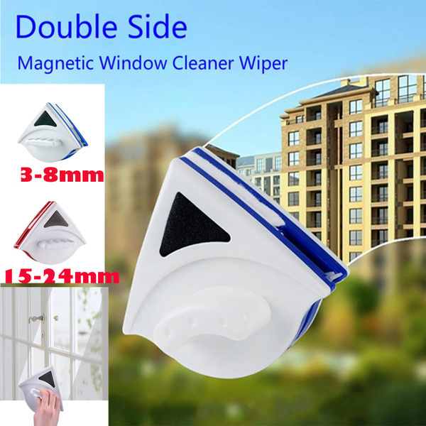Window Wiper Magnetic Glass Cleaner Brush Tool Double Side Magnetic Brush Clean 